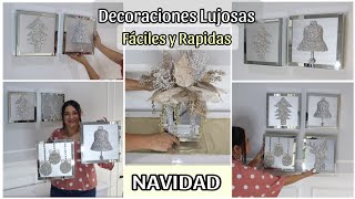 5 LUJOSÍSIMAS DECORACIONES NAVIDEÑAS FACILES Y RÁPIDAS 2024 [upl. by Gilbertine]