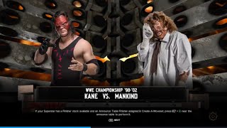 WWE 2K24 Kane Vs Mankind [upl. by Charlet]