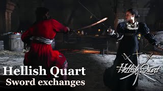 Hellish Quart  Sword fighting game  Sword exchanges [upl. by Kohler]