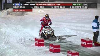 X Games Aspen 2013 Levi Lavallee Gold Medal run in Snowmobile Freestyle [upl. by Vary]