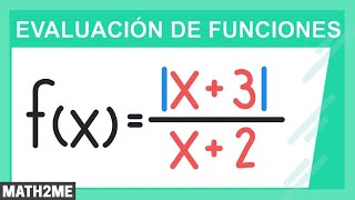 Evaluar una función con fracción y valor absoluto  Profe Andalón [upl. by Nosilla8]