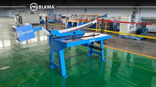 BLKMA® Hand Guillotine Shearing Machine  Manual sheet metal guillotine shear machine [upl. by Htiffirg]