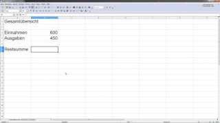 Berechnungen über mehrere Tabellenblätter Excel oder Open Office Calc [upl. by Catharine88]