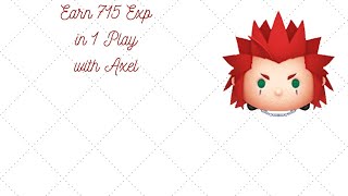 Disney Tsum Tsum  Earn 715 Exp in 1 Play  Axel [upl. by Horst]