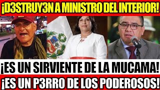 AUGUSTO DE CONGAS D3STRUYÓ A MINISTRO DEL INTERIOR POR ENFURECERSE CON EL FISCAL DE LA NACIÓN [upl. by Ainahtan]