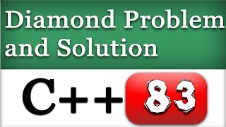 C Diamond problem in OOPS Solution using Virtual Inheritance with Example [upl. by Kellie]