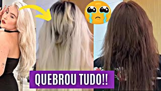 GRAVE BLOGUEIRA QUE PERDEU O CABELO COM LOIRO GLOBAL TOMOU ATITUDE RADICAL Monique Lindmann [upl. by Grannie]