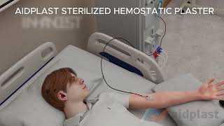 How to use Aidplast Sterilised Hemostatic Pressure Plaster Training Video [upl. by Magocsi]