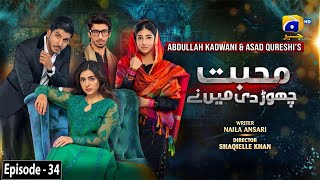 Mohabbat Chor Di Maine  Episode 34  4th November 2021  HAR PAL GEO [upl. by Thurnau]