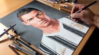 Drawing Cristiano Ronaldo  Timelapse  Artology [upl. by Hirschfeld]