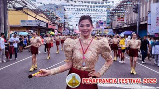 NAGA CITY MILITARY PARADE  MAJORETTES AND MARCHING BAND COMPETITION  PEÑAFRANCIA FESTIVAL 2022 [upl. by Eirehc]