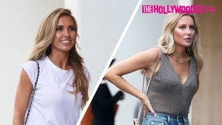 Audrina Patridge amp Stephanie Pratt Film The Hills Reboot At Citizen In Beverly Hills 82818 [upl. by Nitsew402]