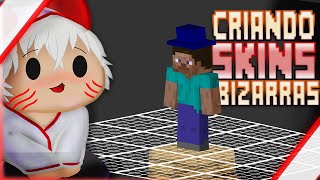 COMO FAZER SKINS BIZARRAS e CUSTOMIZADAS no MINECRAFT [upl. by Barbaresi]