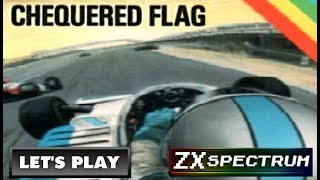 LETS PLAY CHEQUERED FLAG ZX SPECTRUM  With Commentary [upl. by Wilscam]