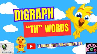 Th words for kidsTh wordsDigraphDigraph ThPhonics Learning for toddlersBlending PhonicsTh [upl. by Bremble]