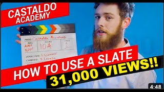 31000 VIEWS The Clapperboard Explained — How to Use a Film Slate [upl. by Kiyohara]