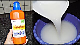 LYSOFORM EM GEL COM APENAS 3 INGREDIENTES SUPER FÁCIL RÁPIDO E ECONOMICOLYSOFORM CASEIRO PARA VENDA [upl. by Ainelec]