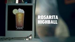 ROSARITA HIGHBALL DRINK RECIPE  HOW TO MIX [upl. by Eelra]