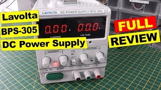 Lavolta DC Power Supply BPS305  Full Review [upl. by Catlaina379]