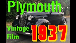 1937 Plymouth vintage sales film colorized [upl. by Airalav775]