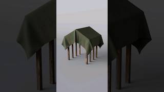 Create This Tent using nCloth Simulation in Maya 2024 mayatutorials maya2024 mayamodeling [upl. by Adyht]