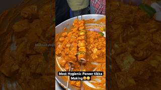 Most Hygienic Paneer tikka Making😍😋 Indian Street Food [upl. by Nich151]