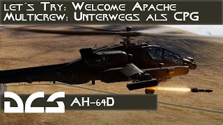 DCS AH64D Apache  CPG  Multicrew  Multiplayer  German  Deutsch [upl. by Nugesulo390]