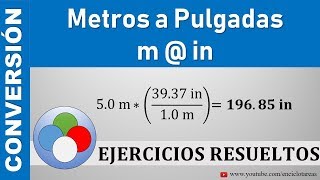 Metros a Pulgadas m a in [upl. by Cathryn743]