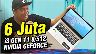 444 MURAH  laptop 6 JT dapat CORE I3 gen 11 amp NVIDIA GEFORCE  Ft Acer Aspire 5 A51454G MX350 [upl. by Yeleek]