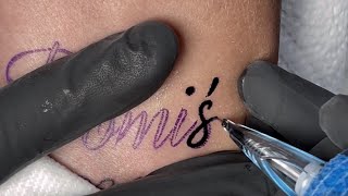 Script Tattoo in Real time [upl. by Thamos914]