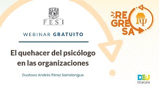 El quehacer del psicólogo en las organizaciones [upl. by Aiahc661]