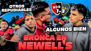 BRONCA REACCIÓN CON LOS HINCHAS  NEWELLS 13 BOCA [upl. by Tawsha805]