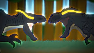 vastatosaurus rex vs 65 fasolasuchus  dinosaur battle  stick nodes pro animation [upl. by Burack]