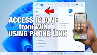 Use Windows 11 Phone Link App to Access iPhone from Your Desktop [upl. by Wickham]