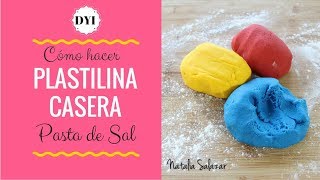 Cómo hacer plastilina casera o pasta de sal Natalia Salazar [upl. by Hunger]