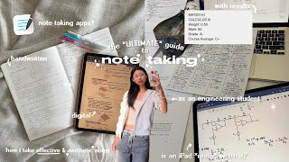 how I take EFFECTIVE amp AESTHETIC notes ✏️🎀 goodnotes tour digital amp handwritten study tips [upl. by Alyar282]