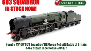 Hornby R3468 603 Squadron Rebuilt Battle of Britain Locomotive Review [upl. by Uziel]