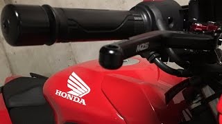 Honda CBR300R  How to Install Ebay Adjustable Levers [upl. by Eilrac287]