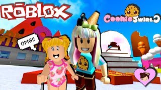 Goldie Meets Cookie Swirl C in Roblox Super Sweet Adventure [upl. by Aniretak64]