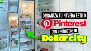 ORGANIZA TU REFRIGERADOR al estilo pinterest con PRODUCTOS ECONÓMICOS DE dollarcity [upl. by Inalaehon465]