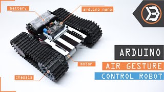 How To Make DIY Arduino Air Gesture Control Robot [upl. by Suisyola]