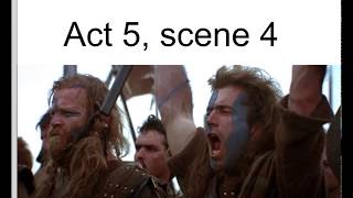 Macbeth Act 5 scene 4 analysis and revision [upl. by Jessica608]