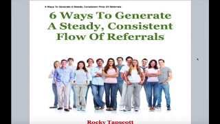 Bonus Video 1 How To Generate Dozens Of Qualified Referrals [upl. by Tove242]