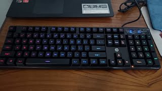 HP K300 RGB Gaming Keyboard Unboxing and Overview [upl. by Verada394]