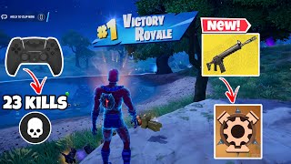 FORTNITE SOLO VS 23 KILLS VICTORY ROYALE WITH MAGNETO OUTFIT amp MYTHICS PS5 CONTROLLER GAMEPLAY [upl. by Lakin628]