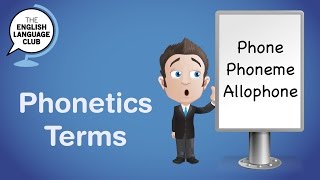 Phonetics Terms phone phoneme allophone [upl. by Einatirb]