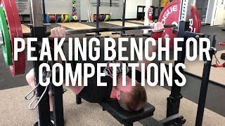 Peaking Bench Press for Competitions [upl. by Uund213]