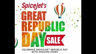 SpiceJets Great Republic Day Sale [upl. by Aem436]