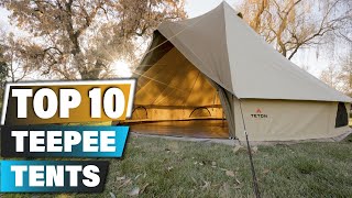 Best Teepee Tents In 2024  Top 10 Teepee Tent Review [upl. by Ahseek801]