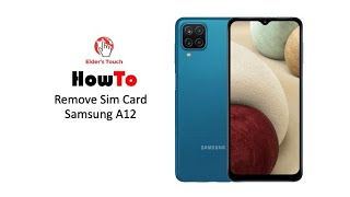 HowTo  Remove SIMSD Card from Samsung A12 [upl. by Auqinal]